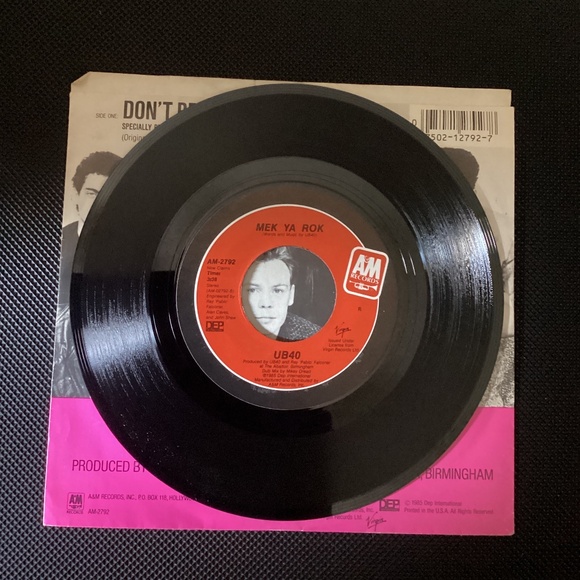 Vintage UB40 Don’t Break My Heart 7” 45 RPM A&M Single Vinyl Record Pop - Picture 3 of 6